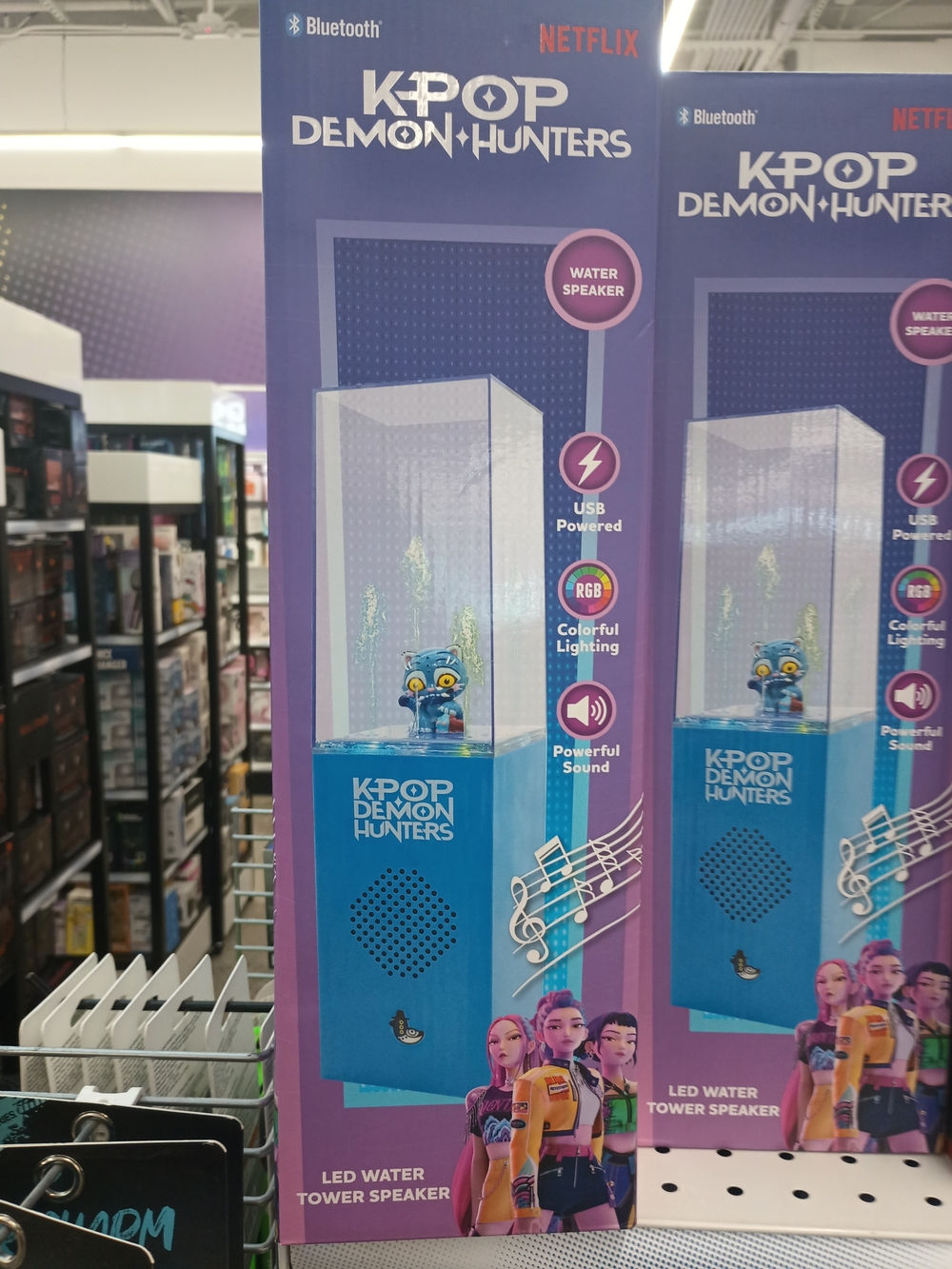 LED Water Tower Bluetooth Speaker - Blue